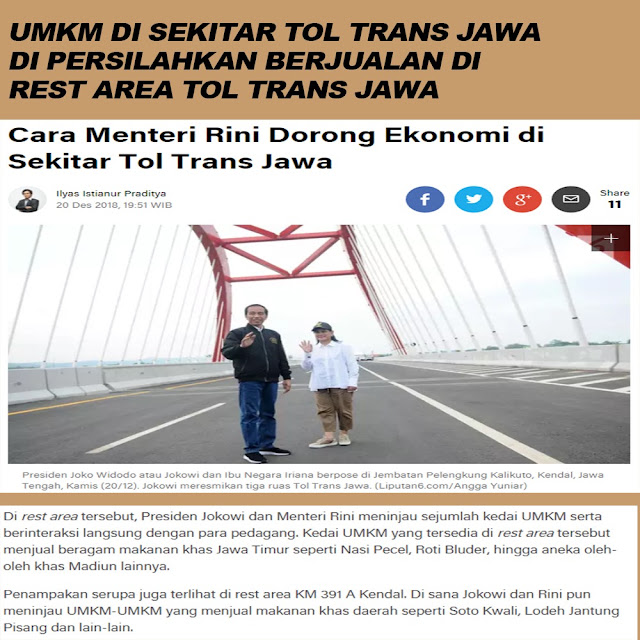 Cara Menteri Rini Dorong Ekonomi di Sekitar Tol Trans Jawa