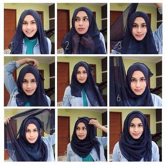 Harus Coba Nih Ukhti 6 Tutorial Hijab Pashmina Simpel Terbaru 2017