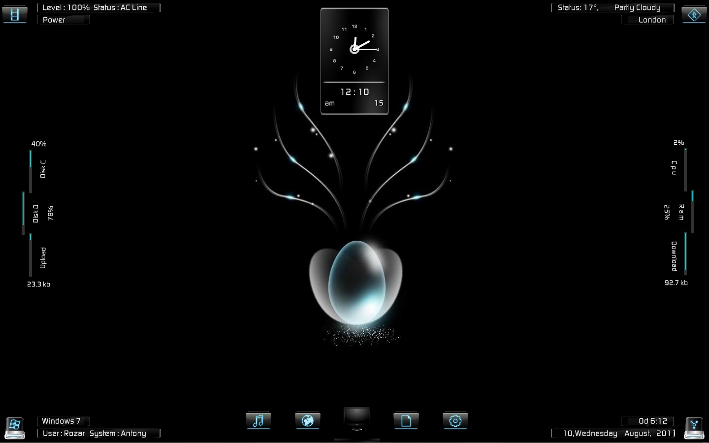 Download Rainmeter - Buat Desktop anda Jadi Lebih Keren