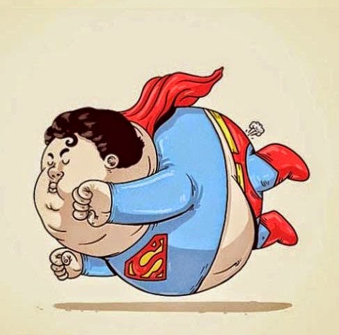 Ketika Karakter Kartun dan Super Hero Kelebihan Berat Badan
