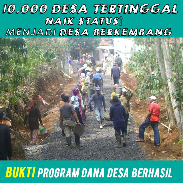 10.000 Desa Tertinggal Naik Status Menjadi Desa Berkembang