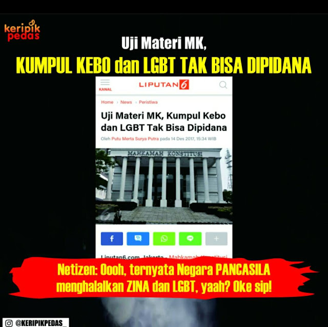 MK Tolak Kriminalisasi Kaum Homoseks, Warganet Edarkan Meme-meme Cerdas Ini!