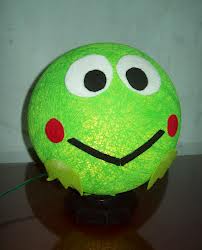 cara buat lampion dari benang jahit