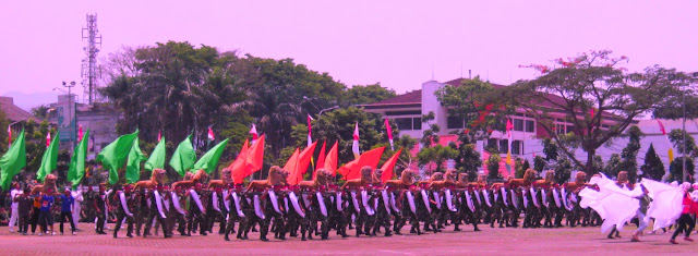 Atraksi Puluhan Tentara Keren di Gasibu