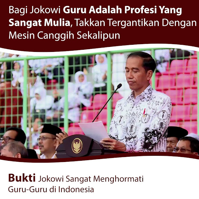 Jokowi: Guru Tak Akan Tergantikan dengan Mesin Secanggih Apa pun