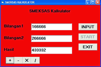 Program Kalkulator Sederhana (Baru Belajar) :D