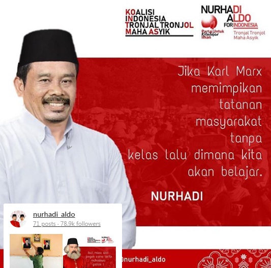 Nurhadi-Aldo: Dari tukang pijat sampai jadi pasangan capres guyonan