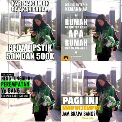 Meme Ojek Online Yang Bikin NGAKAK!!!!!!