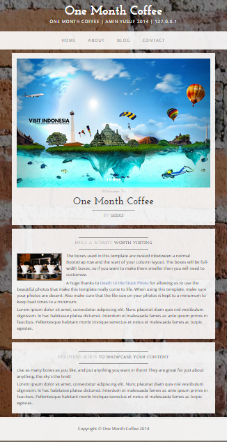 CMS One Month Coffee