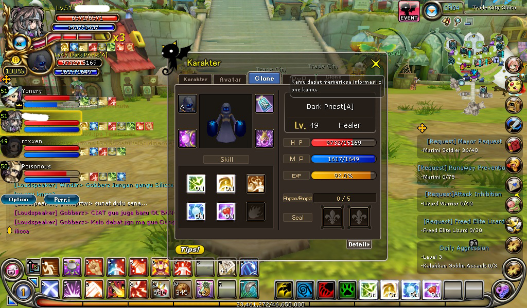 Jual cepat Char heva Bloodier level 51 Yogya