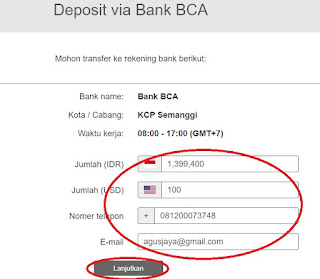 Deposit Instaforex Tanpa Melalui IB dng Bank Lokal
