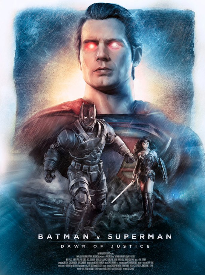 Poster Batman V Superman Buatan Fans Gak Kalah Keren dari Poster Resminya