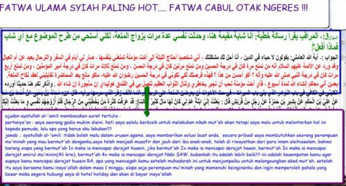 6 Fatwa Paling Mengerikan Seputar Nikah &quot;Mut'ah&quot;