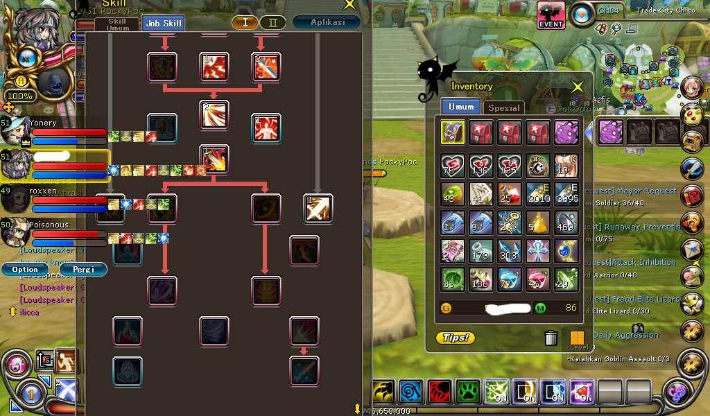 Jual cepat Char heva Bloodier level 51 Yogya
