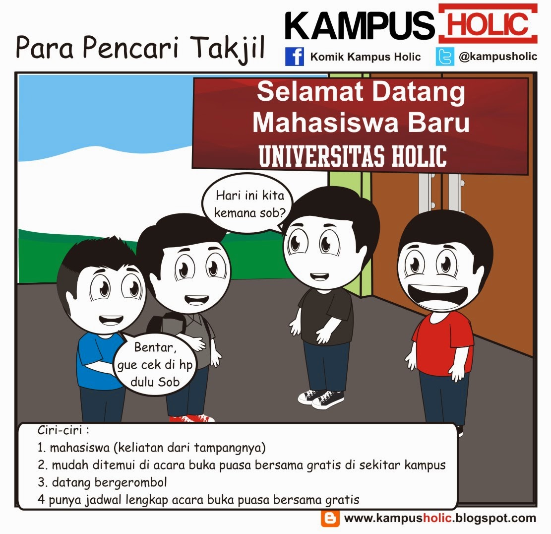 Komik Kehidupan Mahasiswa di Bulan Puasa