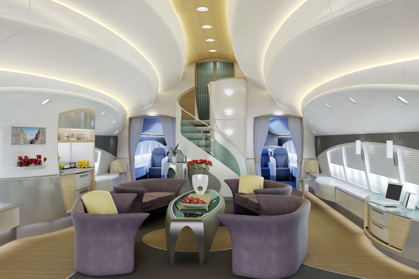Inilah penampakan &quot;Hotel&quot; di Pesawat Boeing 747 Aeroloft