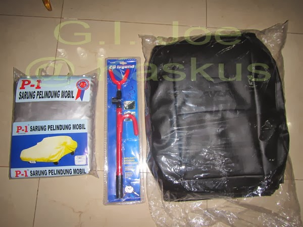 Ayla / Agya : sarung jok, kunci setir, cover mobil