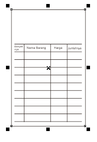 Tutorial Cara Membuat Nota Penjualan Corel Draw