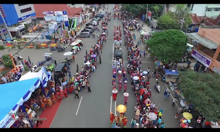Begini Indahnya Pawai dan Karnaval Dilihat Dari Drone