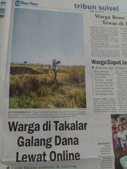 Ayo gan! Ikut Patungan Bangun Jembatan untuk Petani di Mario, Takalar, Sulsel&#93;