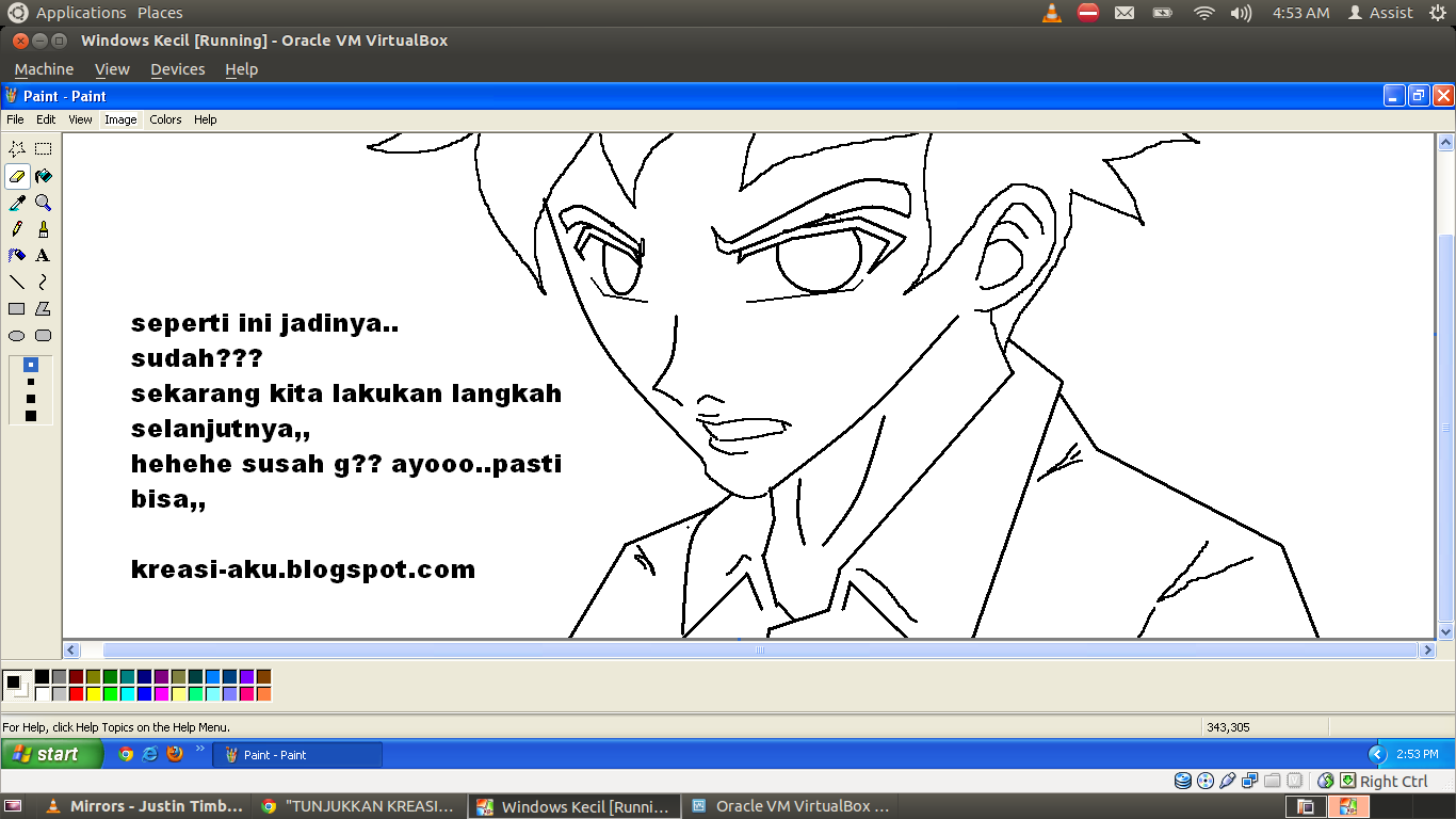 Ane Ajarin nih &quot;Membuat Karacter Sendiri &amp; Kata Mutiara&quot; by ms.Paint 