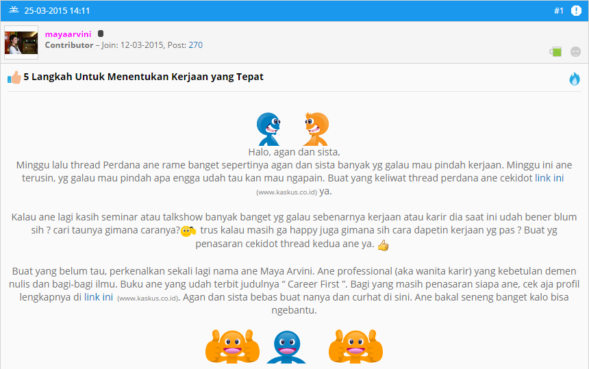 Ciri-ciri dan Contoh Artikel atau Thread Berkualitas Menurut Ane