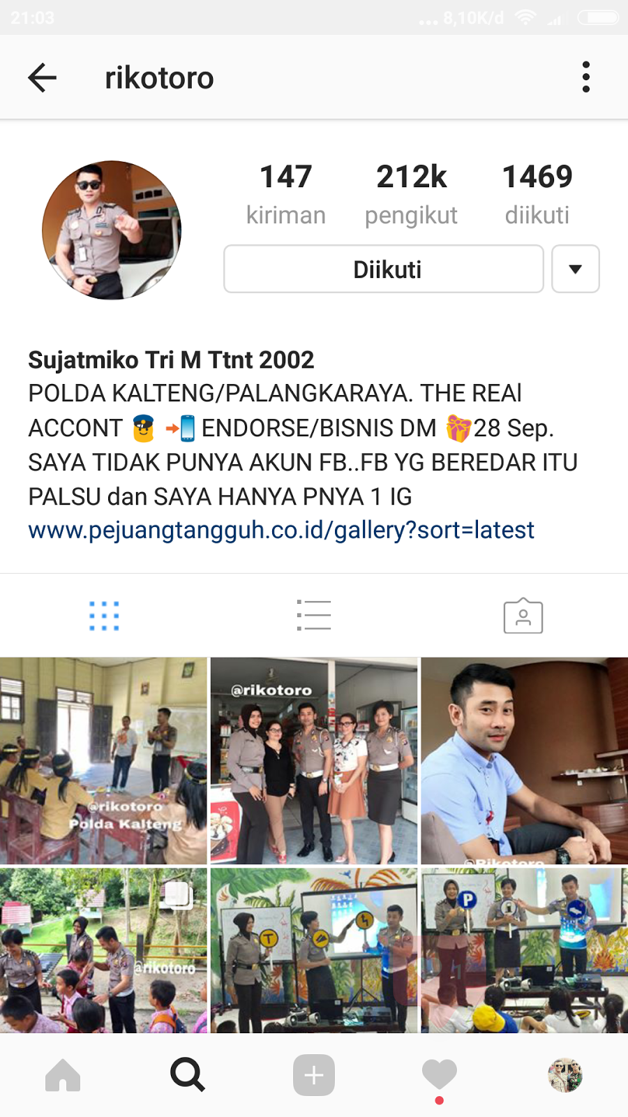 10 Akun Instagram Polisi Ganteng Dengan Lebih 100000 Pengikut (2017)