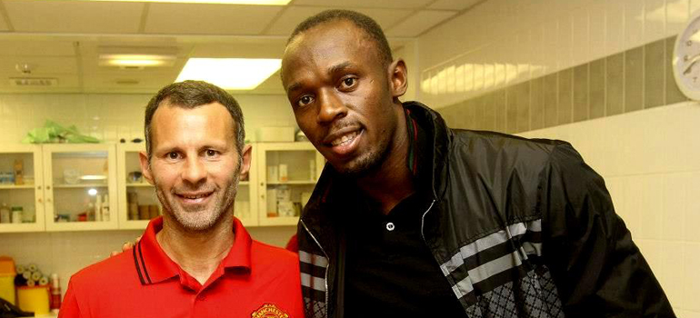 Usain Bolt Beri Selamat Pada Manchester United