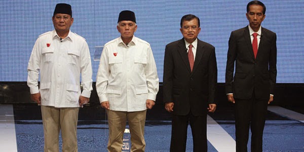 Daftar Hasil Survei Prabowo-Hatta dan Jokowi-JK dari berbagai Lembaga Survei 