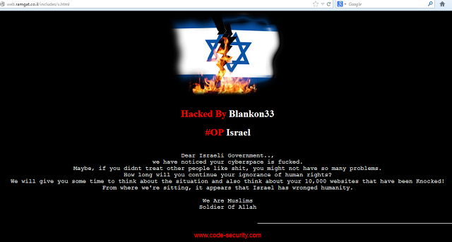 April Hacker Dunia Bersatu Menghapus Israel Dari Internet!!