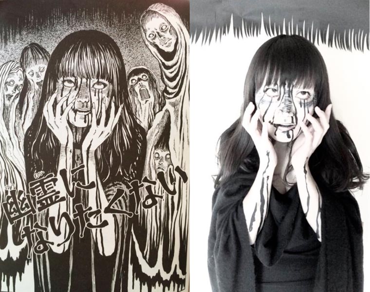 Serem Banget ! Ketika Seorang Cewek Merubah Dirinya Menjadi Tokoh Komik Horor