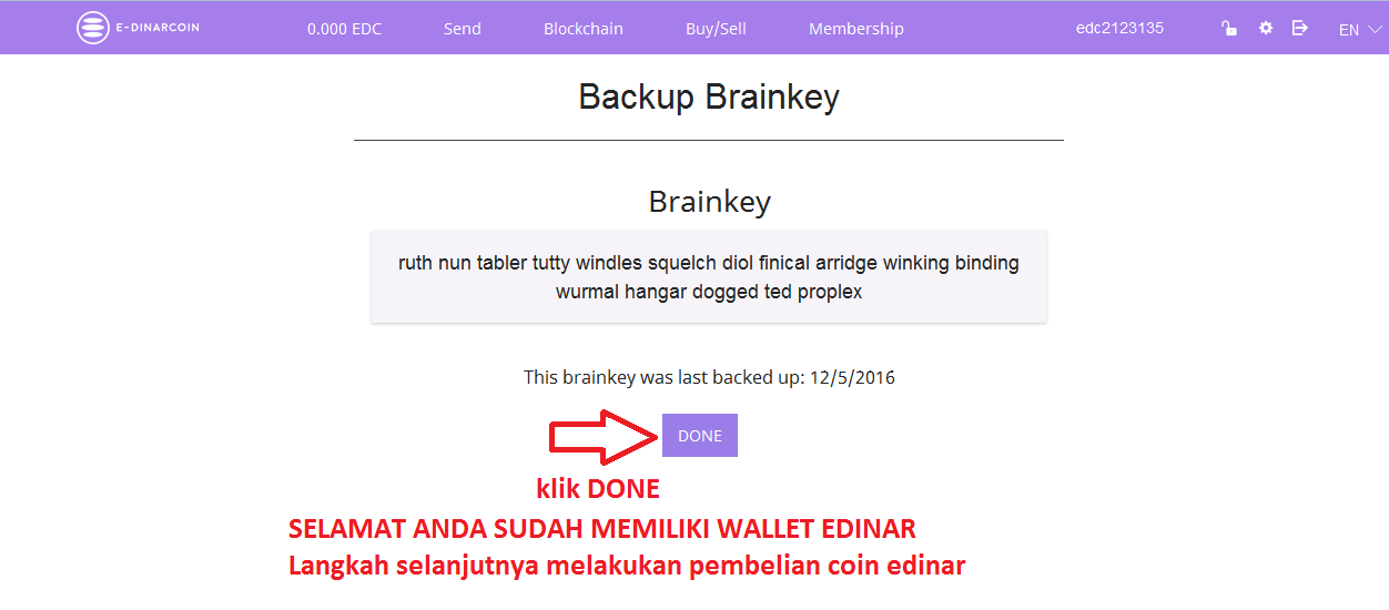 E-DINAR CRYPTOCURRENCY