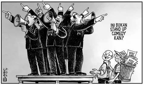&#91;COMIC&#93;PEMILU = PEMILIHAN KORUPTOR SECARA DEMOKRASI...AWAS TERTIPU!.