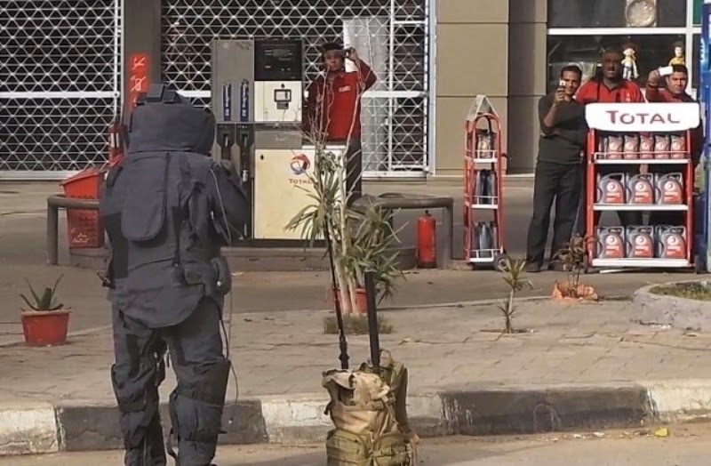 Detik-detik tewasnya polisi penjinak bom di Mesir