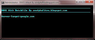 Car DDoS Website Menggunakan CMD