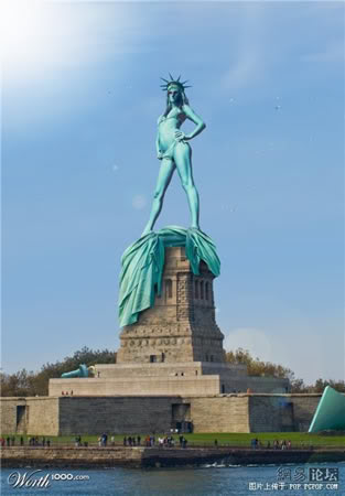Patung Liberty Jadi Korban Photoshop