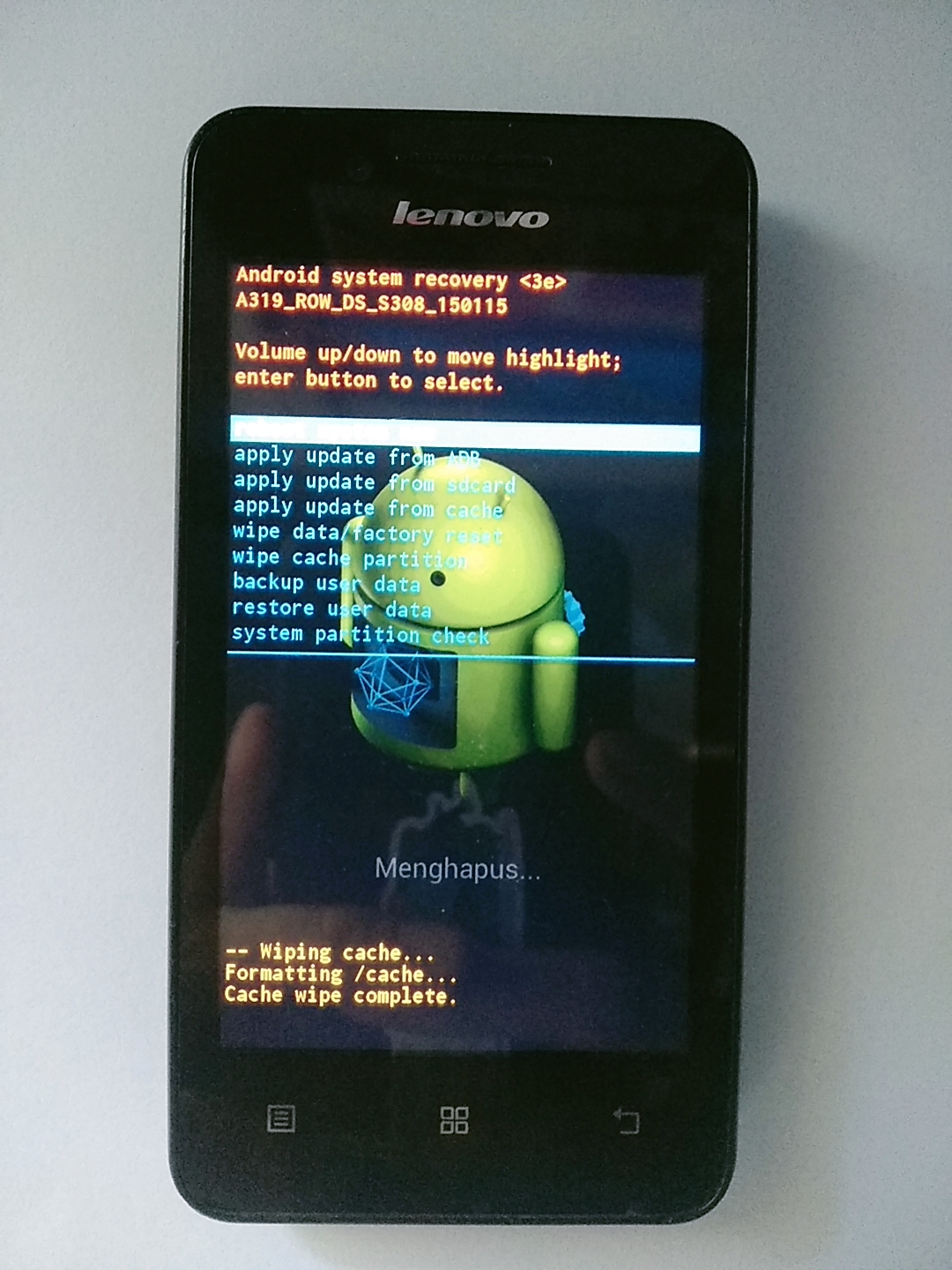 Tutorial Cara Mengatasi Lupa Pola PIN Layar Lenovo A319