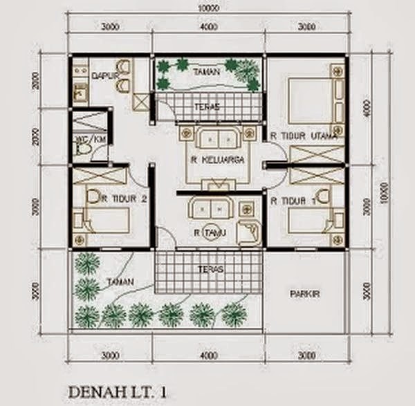 Desain Rumah Minimalis Type 45