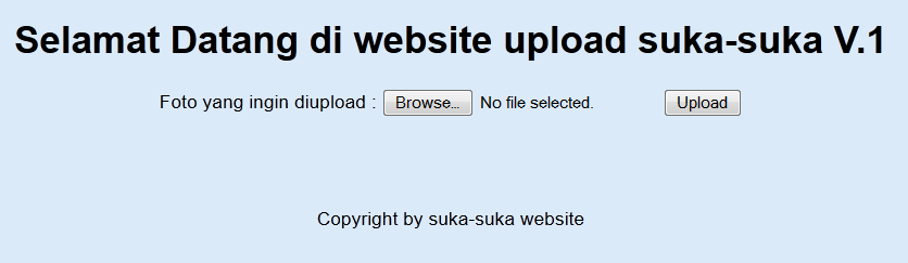 &#91;Simulasi Hacking&#93; File Upload Form Part - 1