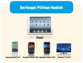 Promo iPad 3, Samsung Galaxy, Blackberry, Samsung TV (Gratis Tanpa Diundi) SURABAYA!!
