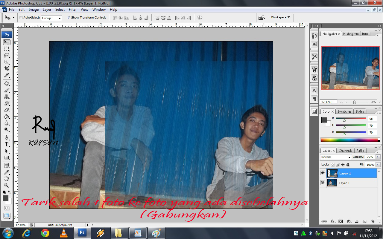 Tutorial Membuat Foto Kembar