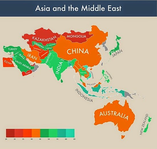 Grafik Kebahagian Setiap Negara. Indonesia Lebih Bahagia Dibanding Tetangga Gan!