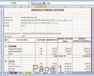 CONTOH RAB GEDUNG SEKOLAH | KUMPULAN RAB DAN GAMBAR SEKOLAH TK - SD - PAGAR - RKB