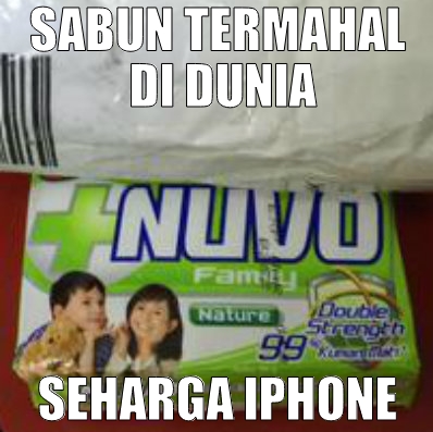 Kumpulan MEME Beli iPhone dapat Sabun Lazadut &#91;cendol inside&#93;