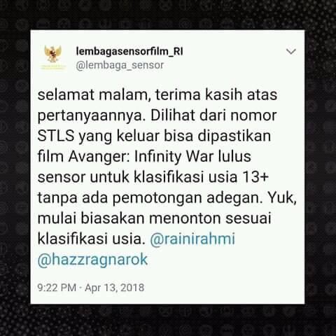 bekal sebelum &quot;Infinity War&quot;