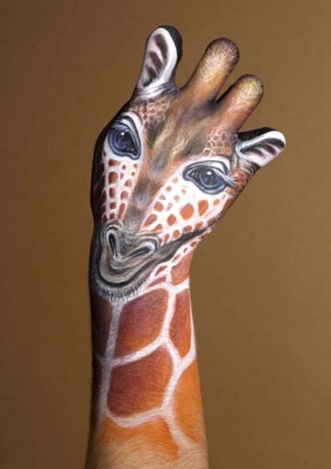 Hand Painting, Mengubah Tangan Menjadi Bentuk Hewan &#91;keren banget gan&#93;
