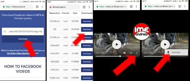2 Cara download Video yang ada di FB langsung Di HP