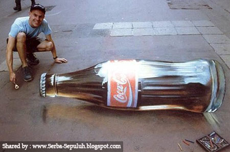 10 Lukisan Illusionary 3D Street Art paling keren