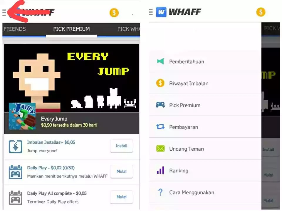 Cara Cepat Mendapatkan Uang Ratusan Dollar Dari Whaff Versi Terbaru !!!! 