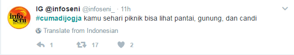 Hashtag #Cumadijogja Trending di Twitter, Lihat Yuk Serunya Cuitan #Cumadijogja !
